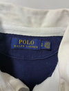 Polo Ralph Lauren Navy Blue Contrast Collar Long Sleeve Rugby Shirt (M)
