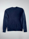 Tommy Hilfiger Navy Blue Crewneck Sweatshirt with Embroidered Flag Logo (L)
