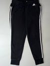 Adidas Black 3-Stripes Fleece Joggers  (W:32) (L:37)