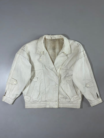 Copacabana Leather Bomber Jacket (Xl)