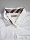 Burberry Brit Oxford Shirt White with Nova Check Trim (S)