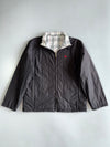 Burberry London Reversible Nova Check Embroidered Equestrian Knight Puffer Jacket (M)
