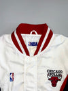 Chicago Bulls NBA Vintage 90s Snap Button Varsity Bomber Jacket (L)