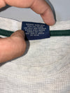 Polo Ralph Lauren Sleepwear Waffle Knit Thermal Tee White Green Tipped Crewneck (XL)