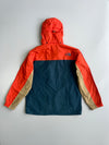 The North Face HyVent Tricolor Colorblock Hooded Windbreaker Jacket (L)