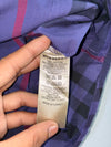 Burberry Nova Check Short Sleeve Shirt in Purple Women’s (S/M)