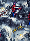 Spider-Man Kids Hooded Windbreaker Jacket with Mask Hood & Graphic Lining (S)