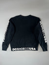 DC Shoes Co USA Star Logo Crewneck Sweatshirt — Black / White (M)