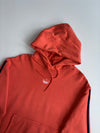 Adidas Originals Rust Orange 3-Stripe Hoodie with Embroidered Trefoil – (L)