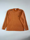 Vintage Nike Orange Ribbed “Sports” Taped Long Sleeve Shirt  (M)