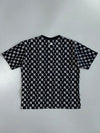 MLB New York Yankees NY Monogram All-Over Print Oversized Black T-Shirt (M)