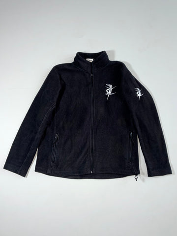 Vintage Russell Black Fleece Zip-Up Jacket Women’s (M)
