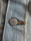 Levi’s Distressed Light Wash Trucker Jacket with Patches (S)