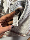 Lacoste Fair Isle Wool Blend Knit Sweater (S)