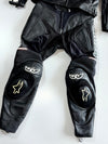 Berik-70 Racing Pure Leather Motorcycle Suit 2 Piece Set Plus Alpinestars sliders (Leather Jacket Size :S) (Biker Pant :W:28 |L:36)