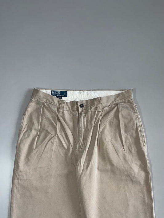 Polo Ralph Lauren Pleated Khaki Chino Trousers (W:32|L:40)