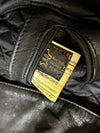 Fringe Rider Black Leather Moto Jacket (L)