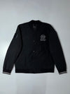 MLB New York Yankees Snap-Button Varsity Bomber Jacket – Black (L)