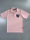 MLB | NY Yankees Pique Polo | Pink/Navy (M)