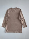 Marlboro Classics Brown Washed Long Sleeve T-Shirt (S)
