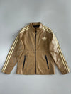 Super Premium Leather Trefoil Track Jacket (M)