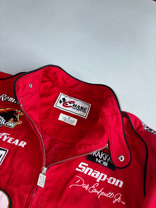 Vintage Chase Authentics Bud King of Beers NASCAR Racing Jacket - Dale Earnhardt Jr #8 Budweiser Winston Cup (M/L)