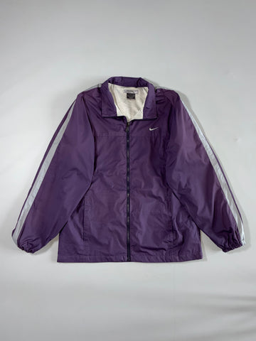 Nike Vintage Purple Swoosh Side Stripe Windbreaker Jacket(M/L)