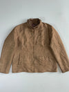 Vintage AeroDrome USA Tan Suede-Feel Café Racer Jacket – (XL)