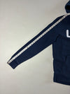 Vintage Levi's Navy Blue Spellout Zip-Up Hoodie (L)