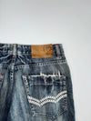 Diesel Industry Lion Crest Embroidered Straight Jeans (W-30) (L-43)