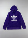 Adidas Originals Trefoil Big Logo Purple Pullover Hoodie (M)