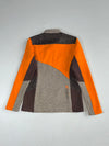 Vintage K2 Grey Orange Quarter Zip Fleece Pullover (XS)