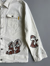 Hong Kong Disneyland Chip ‘n’ Dale All-Over Print Cream Denim Jacket (L)