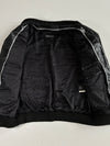Vintage Dimitri Black Leather Cargo Bomber Jacket (XL)