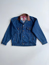 Marlboro Country Store Leather-Collar Denim Trucker Jacket (L)