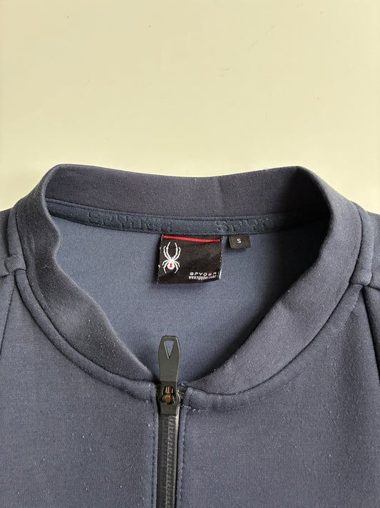 Spyder Navy Zip Up Bomber Sweat Jacket (S)