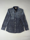 Vintage DKNY Jeans Distressed Bleach Splatter Denim Shirt Women’s (S)