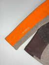Vintage K2 Grey Orange Quarter Zip Fleece Pullover (XS)