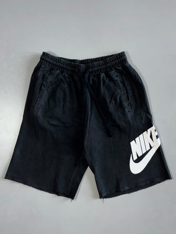 Nike Black Cut-Off Logo Shorts Elastic (W:26|L:19)
