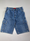 Y2K Levi's Red Tab Denim Cargo Shorts – Mid Wash (W:33) (L:25)