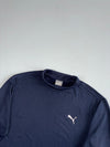 Vintage Puma Navy Mock Neck Long Sleeve Top (L)