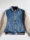 Vintage 90s Carhartt JQ0198 Santa Fe Denim Baseball Jacket – Darkstone (2Xl/3Xl)