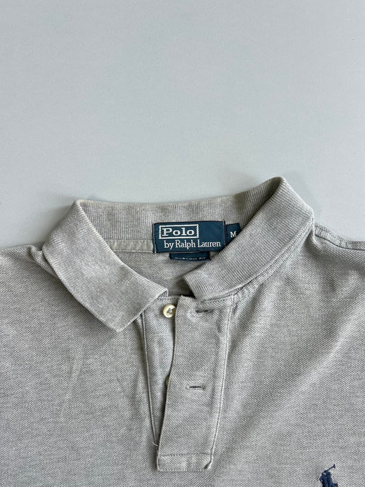 Polo by Ralph Lauren Custom Fit Polo Shirt – Grey Marl (M/L)