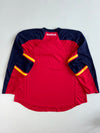 Reebok Blank Hockey Jersey Red Navy Yellow (4Xl/5Xl)