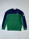 Reebok Classic Hexalite Colorblock Crewneck Sweatshirt Navy/Green (S)