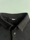 Fila Black Long Sleeve Polo Shirt (XL)