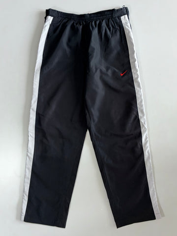 Nike | Black White Side-Stripe Track Pants Elastic(W:30|L:39)