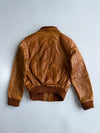 Oakwood Tan Leather Bomber Jacket (S)