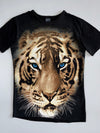Black Label Blue-Eyed Tiger All-Over Print T-Shirt – Black (M)