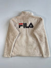 Fila Cream Sherpa Fleece Zip Jacket(M)
